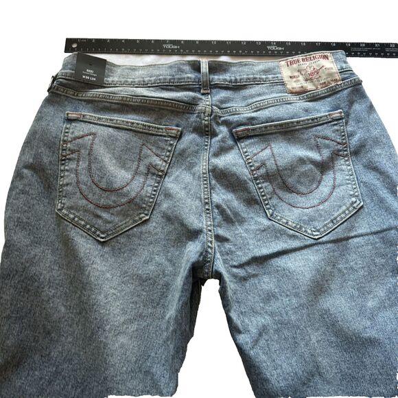 True Religion Ricky SN Relaxed Straight Jean Red Stitched 36 X 32 NWT - Picture 1 of 16